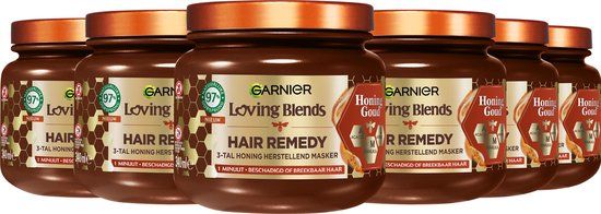 Garnier Loving Blends Honing Goud Hair Remedy Haarmasker Voordeelverpakking - 6 x 340ml