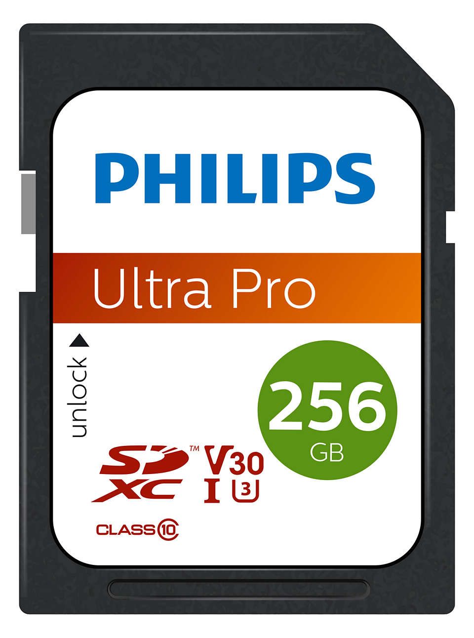 Philips FM25SD65B - 256GB SDXC Memory Card - Class 10, UHS-I, U3