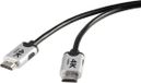 SpeaKa Professional SP-6344136 HDMI-kabel HDMI Aansluitkabel HDMI-A-stekker 2.00 m Zwart 4K UHD, Audio Return Channel (ARC), Vergulde steekcontacten
