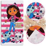 Gabby's Dollhouse Serviette de plage, séchage rapide, serviette de bain pour enfants, microfibre, 70x140 cm, OEKO-TEX