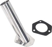 Merkloos / Sans marque RVS stangenhouder voor inbouwmontage - 30 graden - 9 inch