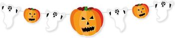 Bellatio Decorations Shoppartners Bv Halloween/Horror thema spoken/pompoenen slinger 1,6 meter brandvertragend papier