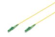 DIGITUS DK-2933-05-APC-SX - Câble fibre optique OS2 - 5 m - LC/(APC) vers LC/(APC) - Câble fibre optique simplex - FTTH, FTTB et FTTx - Câble LAN fibre optique monomode SM - Type de fibre : 9/125 µ - Jaune