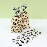 CHPN Honden traktatiezakjes - Uitdeelzakjes met hondenpoten - 27/12CM - Trakteren - Cellofaan Traktatie Zakjes - 25 stuks