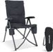 TRVLMORE Campingstoel Luxe - Opvouwbaar - 150KG Draagvermogen - Incl. Draagtas - Klapstoel - Kampeerstoel - Vouwstoel - Grijs