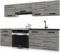 BELINI Keukenblok ITALIA 1 - Meuble de cuisine Set 180 cm Gris Glamour avec Plans de travail