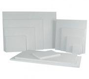 Rayher hobby materialen toile tendue à la main - 10x - 18 x 24 cm - blanc