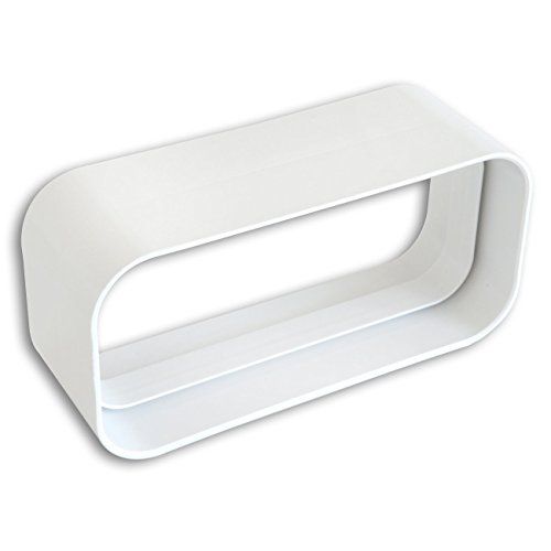 La Ventilazione CG157B ABS-koppeling voor rechthoekige ventilatiebuizen, 150 x 70 mm.