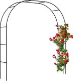 Merkloos Tuinboog metaal - 250 cm hoog - 2 breedtes: 235 of 180 cm - klimplanten - tuin