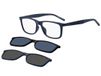 Hugo by Hugo Boss HG 1329/G/CS2 9N7/99 Rechthoekig Blauw Kunststof/Carbon Heren & Dames Bril
