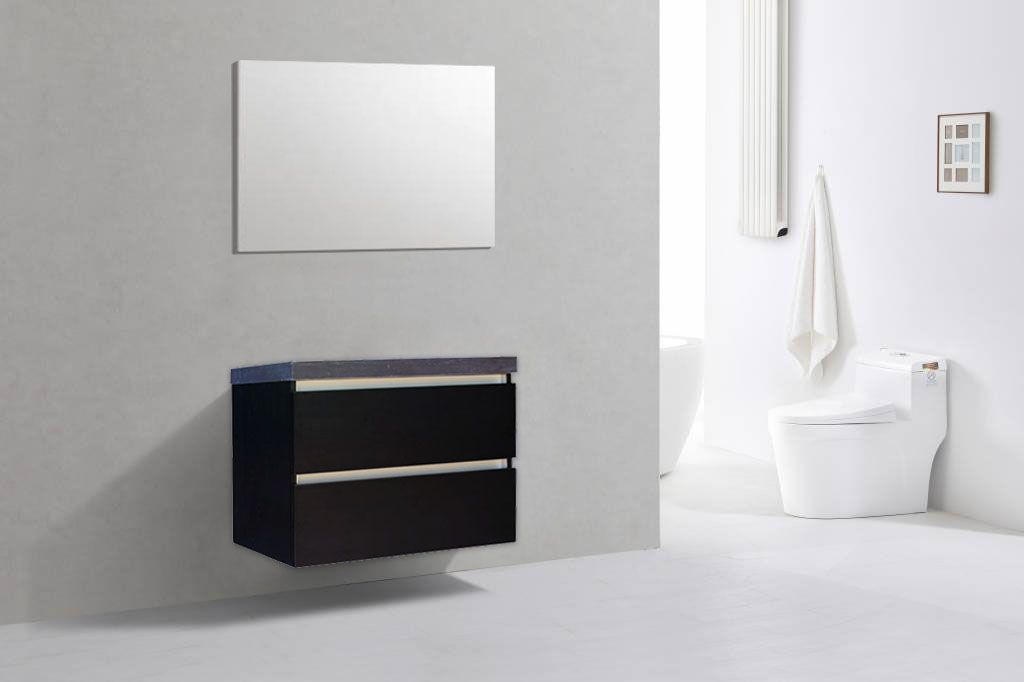 Badkamerplanet Badkamermeubel Generation Deep Black 80 cm Natuursteen