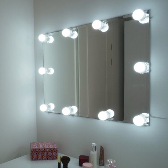 Gadgy Â® Spiegellampen - Badkamerspiegelverlichting - Spiegelverlichting set met 10 LED lampen - 4 mtr