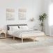 Maison Exclusive - Cadre de lit marron et taupe 135 x 190 cm bois massif pin