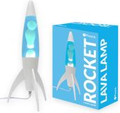 Fisura Rocket lavalamp wit met witte lava