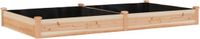 vidaXL - Jardinière - surélevée - avec - doublure - 240x120x25 - cm - bois - d'épicéa - massif