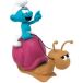 Plastoy Les Schtroumpfs Tirelire Schtroumpf à dos d’escargot - PVC - 19 cm