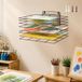 Lzttyee Art Droogrek voor klaslokaal verf droogrek kleine kunst droogrek muur kunst opbergrek met 8 verwijderbare planken voor klaslokalen en kunststudio's (8 planken)
