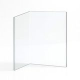 Brunner Vitre Eck 45/67/44 - Verre Pliée Pour Insert - (655 + 425) X 415 Mm (l1 + L2) X H1 - 4 Mm