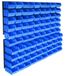 Set de boîtes de rangement - Panneau mural avec boîtes - 96 pièces - Plastique - Empilable - Vert olive