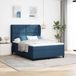 Maison Exclusive - Lit boxspring avec tête de lit, bleu, 140 x 200 cm, rembourré
