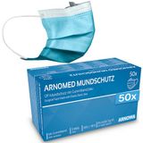 ARNOMED 50 x medisch mondmasker, roze, CE-gecertificeerd op masker, medisch gezichtsmasker, beschermend masker mond en neus, wegwerpmaskers, chirugische mondbescherming, klinische gezichtsmaskers