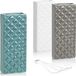 com-four® 3x humidificateur en céramique - Évaporateur à élément chauffant pour humidifier l'air - Évaporateur d'eau avec crochets en S - Évaporateur à élément chauffant avec motif diamant
