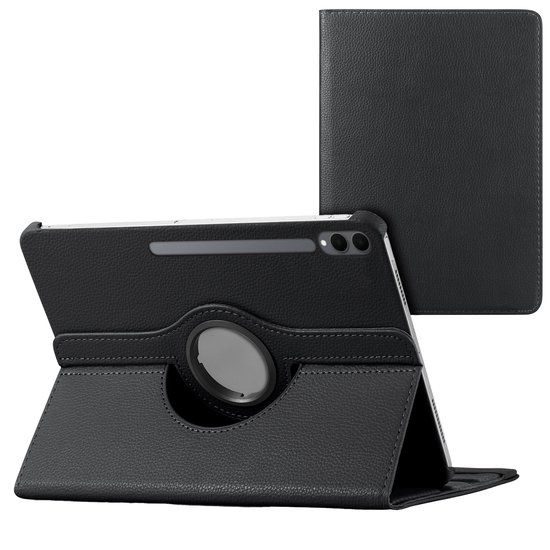 imoshion Tablet Hoes - Geschikt voor Samsung Galaxy Tab S11 Ultra - 360° Draaibare Bookcase - Zwart