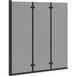 Vidaxl Cabine de douche noire 130 x 138 cm verre ESG et aluminium