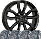 Tunershop Hankook 4 winterbanden, all-weather compleet wielsets voor VW Arteon, Beetle, Golf VII, Passat, Sharan, Touran, T-Roc, 7,5x17 inch, Uteca SW, 225/50 R17, 98V