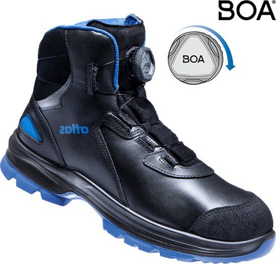 Atlas Schoen SL 9845 XP 2.0 BOA HG S3 ESD - Zwart/Blauw - Maat 42