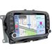 Hexinex Autoradio 7 pouces, compatible Carplay et Android Auto, pour Fiat 500 (2016-2019)