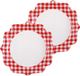 Santex Boerenbont Oktoberfest Thema Wegwerpbordjes - 20 Stuks - 23 cm - Rood