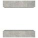 vidaXL TV-kast, 4 stuks, betonkleur, 80x30x30 cm, houtvezelplaat