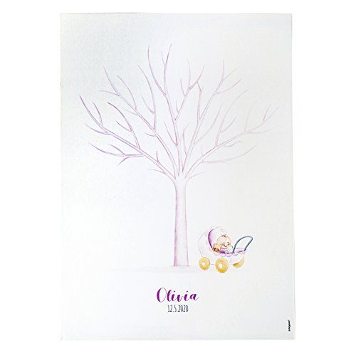 Mopec Pit & Pita Foil Boom Print Pram Meisje - Roze - 0.2 x 29.5 x 42 cm