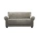 Zenna Home Grijze beschermer: waterdichte pluche Loveseat meubelhoes