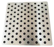Solidchoice - Couvercle de drain en acier inoxydable anti-colmatage (18 x 18 cm)
