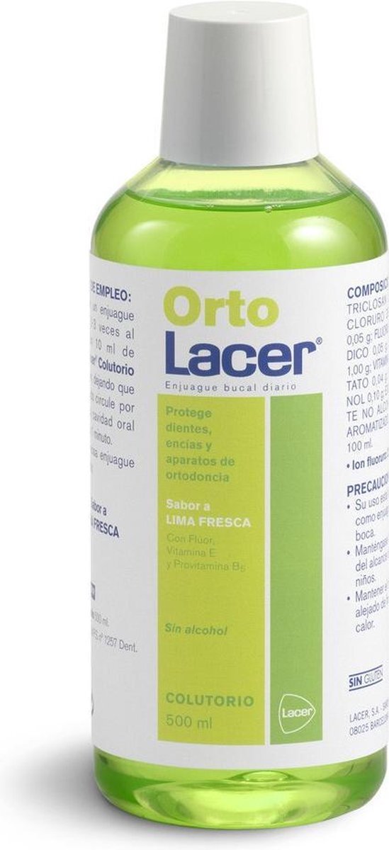 Lacer Ortolacer Mouthwash Fresh Lime 500ml