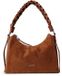 Coccinelle Leren schoudertas Suede Bimaterial Shoulderbag Cognac / Cognac Lichtbruin