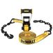 DEWALT DXBC10000C Zwart/Geel 2" x 30' Ratchet Tie Down Strap met 45,7 cm ketting en stalen haken - 1,5 kg veilige werklast/10 lbs breuksterkte