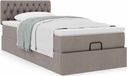 Maison Exclusive - Lit plateforme avec matelas, couleur taupe, 90x200 cm, textile