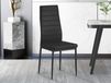 Kenzie Set de 4 chaises noir