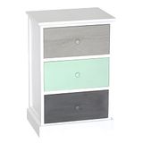 King Home C656178 ladenkast met 3 laden, 42 x 32 x 63 H