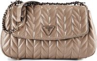 GUESS Cheryl Convertible Xbody Flap Schoudertas Dark Taupe