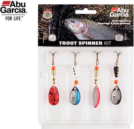 Abu Garcia Lure Kit - Trout Spinner - 4 Pieces - Diverse Colors