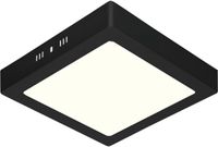 BES LED LED Paneel - 30x30 - 24W - Natuurlijk Wit 4200K - Mat Zwart - Opbouw - Vierkant - Aluminium