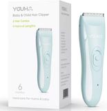 Youha Elektrische Kinder Tondeuse - Baby Tondeuse met 2 Haarkammen - Waterdicht IPX6 - Stille Trimmer voor Gevoelige Kinderhuid