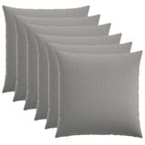 vidaXL Kussensloop HEERLEN Wolkgrijs 60 x 60 cm Stof (2 stuks)