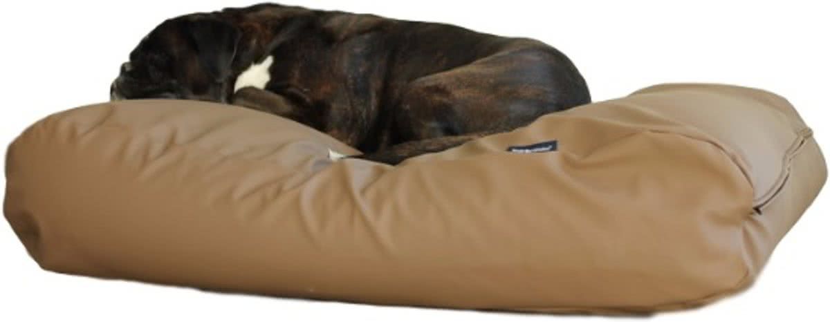 Dog's Companion Hondenkussen - XS - 55 x 45 cm - Kunstleer - Taupe Leather Look