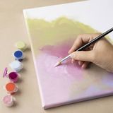 Creativ company CC Stretched Canvas with Frame, taille 15,8x15,8 cm, 280 g, blanc, 10 pc/ 1 pack