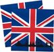 Merkloos Servetten Groot Brittannie vlag - 20x st - 33 x 33 cm - Engeland - Papieren wegwerpservetten - Verenigd Koninkrijk